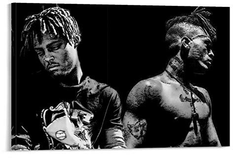 Kunstdruck auf Leinwand, Motiv: Rapper Juice WRLD XXXTENTACION LEGENDS (40 x 60 cm)