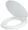 Fontastock FSKFWC006 Asiento Universal para Inodoro, Tapa con bisagras de plástico, Tornillos de fijación incluidos, 300mmX460mm