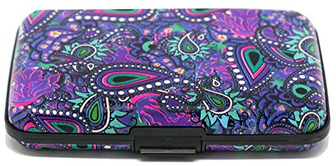 TADEUS Porte Carte bancaire avec Protection Anti piratage RFID et NFC Contre Le vol de données avec ebook (Leaf)