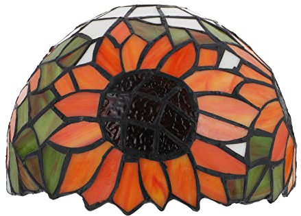 Lurrose Glas Lampenschirm Bodenleuchte Kronleuchter Abdeckung Lampenschirme Pendelleuchte Glas Ersatzschirm Lampenglas für E27 Tischlampe Wandlampe Hängelampe Wandleuchte Schirm Bunt