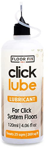 Floor-Fix Pro - Click Lube | Flüssigdichtung für knarrende Click-System-Böden | Groove Gasket Anwendung, 120ml, 1 Raumpackung, Keramik