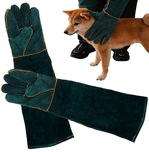 Imtrub Bissfeste Handschuhe für den Umgang mit Tieren, Anti-Biss-Handschuhe für Hunde, Stich- und Kratzfeste, Wasserabweisende Schutzhandschuhe für Katzen, Hunde, Vögel, FAL, Vieh, Schlangen
