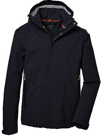 killtec Herren Funktionsjacke/Outdoorjacke mit abzippbarer Kapuze KOS 53 MN JCKT, dunkelnavy, XL, 41333-000