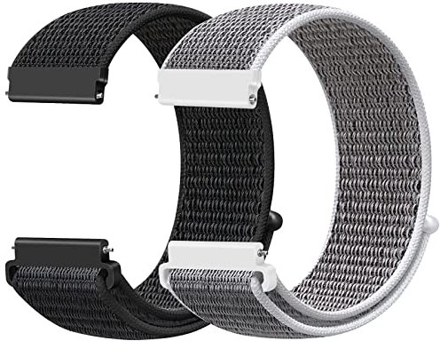 Runostrich 19mm Nylon Sport Loop Armband kompatibel mit Willful/YAMAY/Letsfit/LETSCOM/LIFEBEE/Lintelek ID205 ID205L ID205G ID205S ID205U Schnell Freigeben Armband für Damen Herren