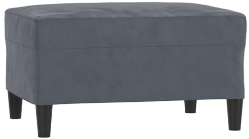 vidaXL Fußhocker Dunkelgrau 70x55x41 cm Samt