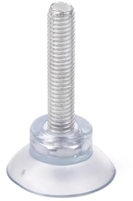 IOFIT 5/10 Teile/Satz M6/M8 Schraube Gummi Saugnapf Transparent Saugnäpfe Drehen Mutter Glas Tisch Tops Lagerung Werkzeug Haken (Color : Transparent, Size : M8 x 37mm 10Pcs)