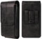 Étui de Ceinture pour Téléphone Homme en Cuir Noir, Pochette Smartphone, Sacoche Ceinture, Sac Banane de Randonnée, Porte-Cartes, Holster, Sac à Main