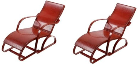 HEMOTON 2stücke Miniatur Strandstuhl Für Puppen Mädchen Spielzeug Design Geeignet Für Übernachtungsspiele Hochwertigem Wiederverwendbarem Für Kreative Rollenspiele