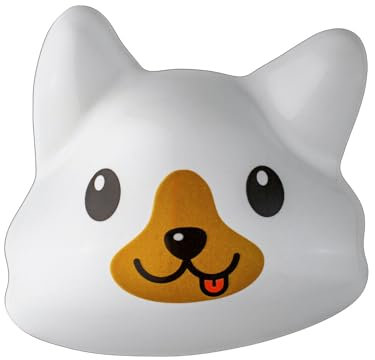 Letshelter │ Patère en céramique en Forme de Chien Blanc pour radiateurs sèche-Serviettes, fabriquée artisanalement en Italie - Se Fixe Directement sur Le radiateur sèche-Serviettes