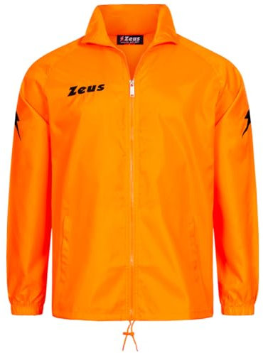 Nucleo Sport Veste de pluie imperméable Coupe-Vent de pluie Rain Zeus pour Homme Unisexe Femme Enfant, orange fluo, Taille Unique
