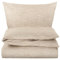Carpe Sonno® Baumwoll Bettwäsche 135x200 | Unifarbene Bettwäsche Beige Taupe | Renforce Bettbezug 135 x 200 | Duvet Cover 135x200 | Bettwäsche-Set auch als Allergiker Bettwäsche Baumwolle geeignet