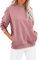 Felpe da donna UK O Collo Maniche Lunghe Pullover Top Grafica Ragazza Maglione Oversize Leggero Felpa Con Cappuccio In Pile Autunno Vestiti Maglioni, Colore: rosa acceso., M