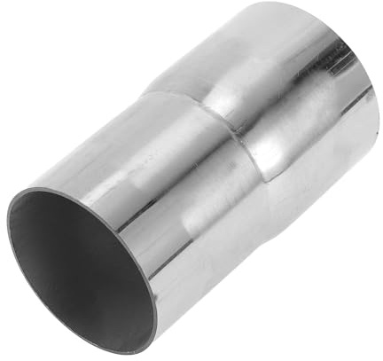 Motoforti 2.25 OD to 2.35 OD Mandrel Exhaust Pipe Adapter Reducer 4 L | Car Exhaust Pipe Tubing Piping Adapter, 100mm Length, T304 Stainless Steel, Silver Tone