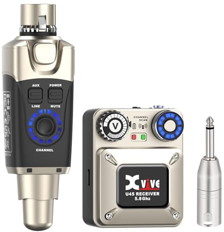 Xvive U45 Wireless in-Ear Monitor System with 5.8GHz Transmitter and Receiver