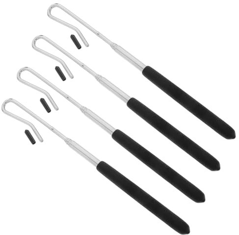 HANABASS 4 Stück Puppenstab Verstellbar 55cm Metall Kunststoff Handpuppenarm Steuerstangen Für Puppenspieler Ergonomisch Vielseitig Für Puppentheater Handpuppen