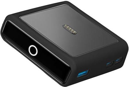 kwmobile Silikon Hülle für Anker Charging Base Prime Bank 100W Case - Powerbank Hülle für unterwegs - Tasche für Power Bank - Schwarz