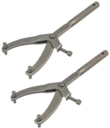 LCQSYE Arrache Volant Clé à Volant réglable de Type Y, Outil Universel de démontage et de réparation d'embrayage à variateur pour Moto Bloque Volant Moteur(2PCS)