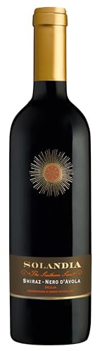 Solandia Shiraz/Nero d'Avola Sicilia DOC - Vino Rosso, 750 ml
