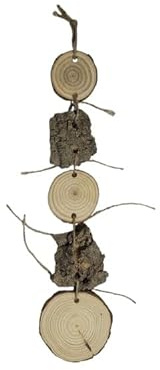 Spielzeug aus Naturholz und Kork für Papageien, ca. 30 cm hoch, mit Seil ohne Metall, sicheres Spielzeug für alle Rassen von Papageien, Sittichen, Sittichen, Kalien, Asche, Amazonas, Kakadus, etc.
