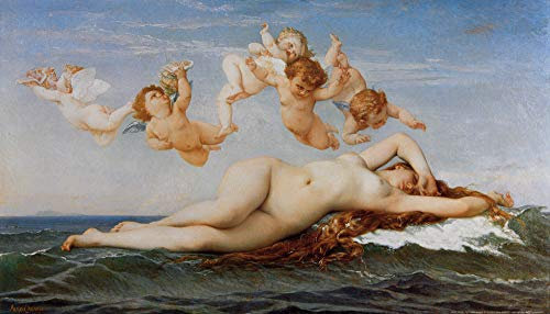 1art1 Alexandre Cabanel Poster Die Geburt Der Venus, 1863 Kunstdruck Bild 70x40 cm