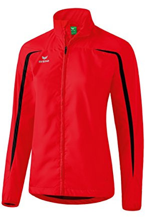 Erima Damen Leichtathletik Laufjacke, Rot/Schwarz, 36 EU