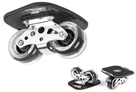 TWOLIONS Drift Skates,Skates Aluminum Alloy Drift Roller Skateboard,mit 72mm PU Räder und ABEC 7 Kugellager (links & rechts) (Transparent)