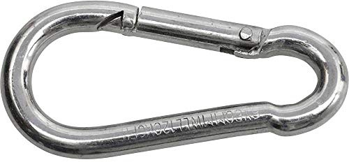 SWG 680 154 880 75 Feuerwehrkarabinerhaken Stahl galvanisch verzinkt (L x B) 80mm x 8mm