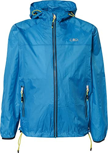 CMP - Veste enfant avec capuche anti-pluie, Cyano, 164