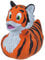 Wild Republic Rubber Duck, Patos de Goma, Tigre, Regalos Para Bebé, Juguetes Para la Bañera, Niños y Adultos, 10 Cm (23203)