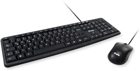 Equip Kabelgebundene Kombi Keyboard+Mouse, Schwarz, IT