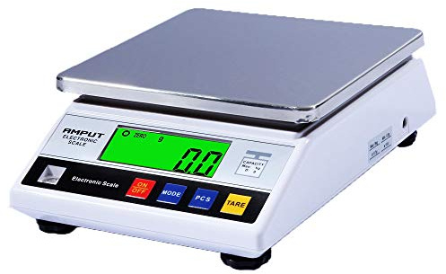 RESHY High Precision 10kg x 0.1g Lab Scale Digital Kitchen Scale Large Food Gram Scale Industrial Counting Scale Jewery Scientific Scale,for Laboratory,Cooking, Baking, Weight Loss,CE Certified