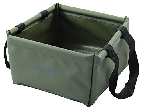 AceCamp 10 Liter Outdoor Faltschüssel |Faltbare Camping Waschschüssel aus langlebigem Vinyl|Platzsparend und Leicht | Grün, 1724