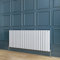 Horizontal White Radiator Double Flat Panel Designer Radiator Central Heating 600x1428mm Interior Design
