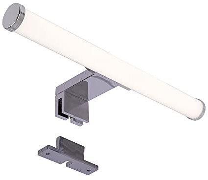 max K O M F O R T - LED Spiegelleuchte Badleuchte 5W IP44 Schminklicht Aufbauleuchte Schrankleuchte in chrom rund neutralweiß