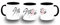 MERCHANDMANIA TAZA NEGRA stray kids logo cantantes kpop color mug.