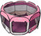 Funhobby Italia Srl Recinto Box per Animali Cani Gatti Cuccioli Pieghevole Portatile Tessuto Impermeabile con Cerniera per Interno o Esterno (Rosa, Rosa)