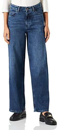 Marc O'Polo Denim Damen Jeanshose Wide Leg High Waist, Blau (Multi/Icy Dark Vintage Blue), W28/L32