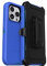 OtterBox iPhone 14 Pro (ONLY) Defender Series Case - RAIN Check (Blue), Rugged & Durable, with Port Protection, Includes Holster Clip Kickstand