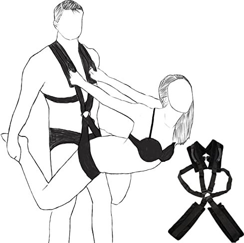 Limmion Liebesschaukel Loveswing Sex Swing Sexspielzeug für Paare Erwachsene BDSM Sexschaukel Sling Sex Schaukel mit Weiches Polstern Bondage Schaukel Sie Ohne Andere Werkzeuge Einfach einzustellen