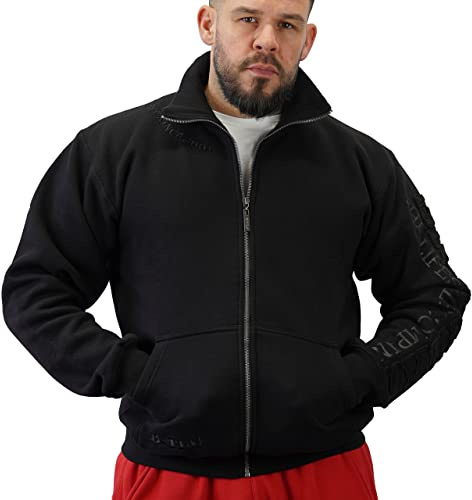 Brachial Premium Herren Sweatjacke Gym - Freizeitjacke Trainingsjacke für Bodybuilder Sportler