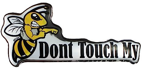 Tankpad Adesivo per scooter Vespa 3D effetto cromato vespa Dont Touch X910127VA