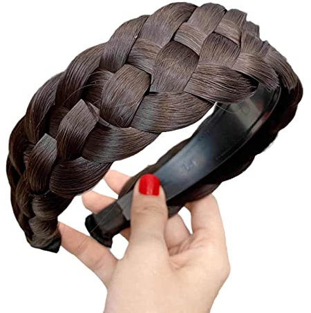 Perruque bohème tressée, bandeau tendance pour filles, tresse, style arête de poisson, accessoires tressés J9B7