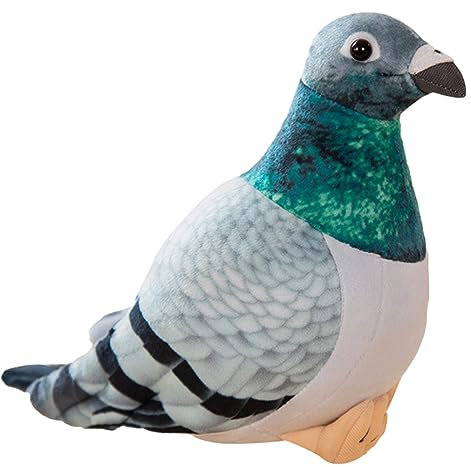 MiuxE Taube Plüschtier Kuscheltier Taube Vogel Plüschtier Puppe Für Kinder Stofftier Taube Geeignet Für Jungen Mädchen Geburtstagsgeschenk Lustige Spielkameraden Zimmer Dekoration(20 cm)