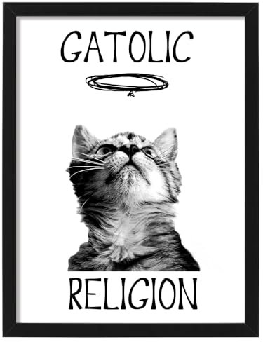 La Gata Zurda Gatolische Religion Poster (40 x 30)