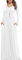 Anelune Dresses for Women Long Sleeve Loose Plain Plus Size Maxi Dresses Casual Long Dresses with Pockets White Medium