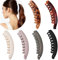 Eyegla 6 Stück Groß Bananenspange Haare Bunten Banana Clip Bananen Haarspangen für Dickes Haar,Rutschfeste Pferdeschwanz Halter Clip für Damen