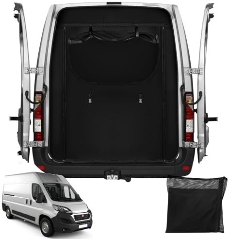 Zanzariera Personalizzata per Fiat Ducato/Peugeot Boxer/Citroen Relay X250/X290 H2 e L2 L3 L4 2006-2024, Zanzariera per Furgone per Porta Retro, con Tessuto Privacy