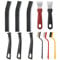 Lifhety 3PCS Hard Bristle Crevice Cleaning Brush UK, 8 Pcs Cooker Cleaning Tool Set, MagiclintBrush, Bathroom Groove Gap Magic Brush Cleaner for Kitchen, Grout, Narrow Spaces in Windows