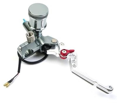 Kupplungsbremshebel 7/8 22mm CNC Pumpe Hydraulische Kupplung Hebel Motorrad Bremse Master Zylinder Hebel Motorrad Kupplungshebel(Titanium right brake)