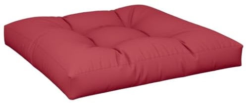 vidaXL Palettenkissen, Palettenpolster für Europaletten, Palettensofa Kissen Indoor Outdoor, Palettenauflage Sitzkissen, Weinrot Stoff
